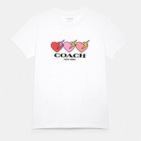 COACH 蔻驰 三颗心短袖T恤 C6562