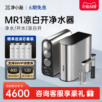 净小新 凉白开杀菌净水器家用直饮反渗透加热一体机RO厨下净水机  J-RO-M1开水+凉白开+净水