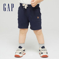 Gap 盖璞 布莱纳婴儿纯棉运动裤729139 夏季新款洋气童装短裤薄