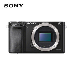 SONY 索尼 A6000单机身入门级微单相机高清旅游推荐 黑色 官方标配