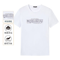 Sundance 圣得西 夏季新款中青年纯棉体恤男士品牌字母印花圆领短袖T恤