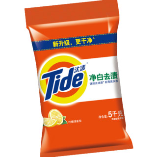 Tide 汰渍 净白去渍洗衣粉 5kg 柠檬清新型