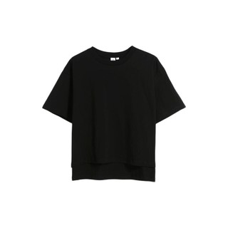 Gap 盖璞 重磅密织系列 女士圆领短袖T恤 629536 黑色 M/L