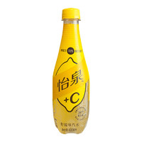 可口可乐 怡泉+C柠檬味汽水400ml/瓶苏打水食用气泡水碳酸饮料