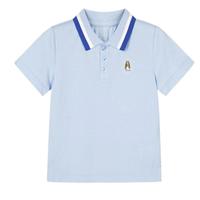 Hush Puppies 暇步士 HPPXBD02CP541 男童短袖POLO衫 冰晶蓝 140cm