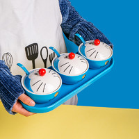 和彩 哆啦A梦日式卡通陶瓷调味罐调料盒套装调料罐盐罐家用调味盒带盖