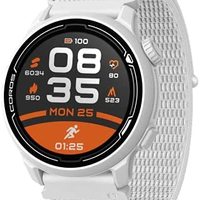 COROS 高驰 PACE 2 高级 GPS 运动智能手表，带尼龙或硅胶表带、心率监测器