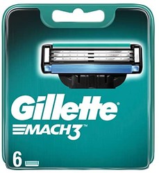Gillette 吉列 Mach3 锋速3 男士剃须刀刀片，6件装