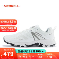MERRELL 迈乐 经典越野跑鞋男MQM GTX 低帮防滑耐磨防水透气徒步鞋J035549 J035551 白色 42
