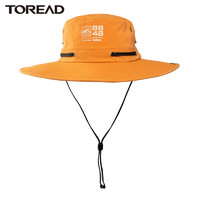 TOREAD 探路者 帽子 2021春夏新款户外男女通款遮光速干帽 橙红 均码