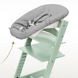 STOKKE 思多嘉儿 100124 婴儿Tripp Trapp成长椅+Baby Set套件+安全带 薄荷绿