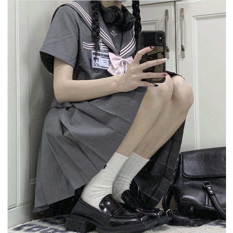 车厘子 JK制服 灰原中 基础款水手服 灰色套装
