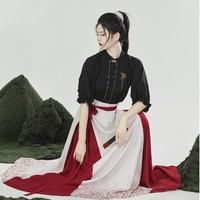 织造司 阴阳师合作款 墨影山色 赤岳衬衫+长裙 套装
