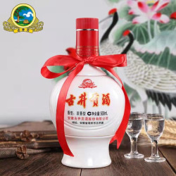 古井贡酒乳玻六角贡45vol浓香型白酒500ml1瓶