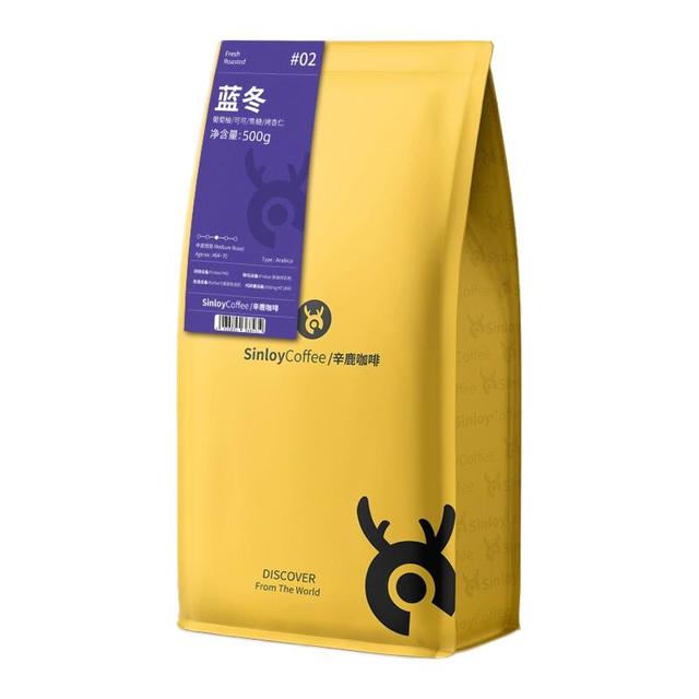 SinloyCoffee 辛鹿咖啡 中度烘焙 蓝山风味拼配咖啡豆 500g