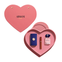 ARMANI beauty 阿玛尼彩妆 爱心限定礼盒装 (臻致丝绒哑光唇釉#405番茄红6.5ml+自我无界女士浓香水EDP流沙版90ml)