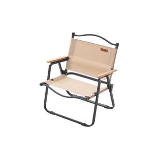 GIANXI 捷安玺 户外折叠椅 卡其色 大号 木纹椅架 2只