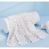 PLUS会员：全棉时代 新生婴儿浴巾2条装