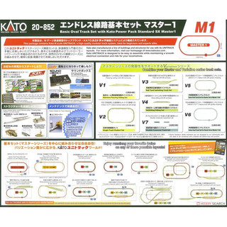 kato火车模型KATO 20-852 M1轨道套装+控制器N比例铁道火车模型入门直轨弯轨 全新现货 不含机车