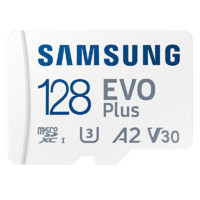 有券的上：SAMSUNG 三星 Evo Plus MicroSD存储卡 128GB + SD卡套
