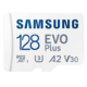 有券的上：SAMSUNG 三星 Evo Plus MicroSD存储卡 128GB + SD卡套