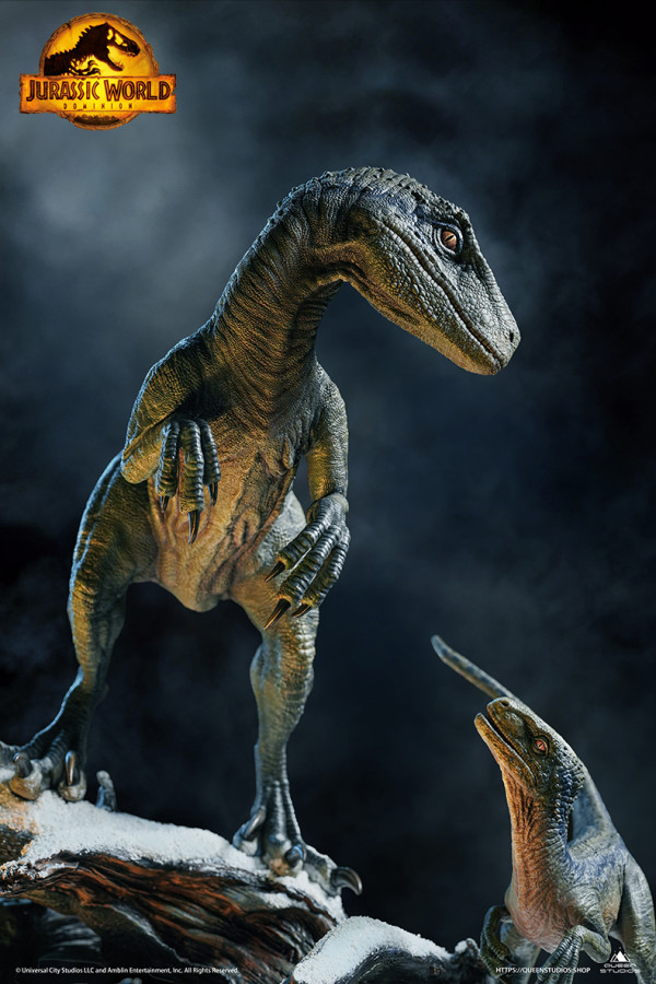 queenstudios侏罗纪世界bluebeta可发声雕像