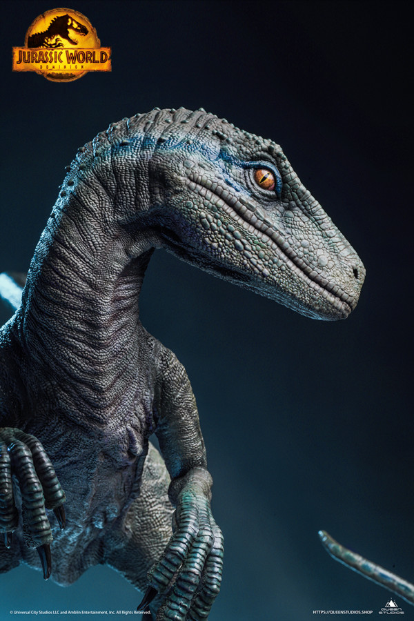 queenstudios侏罗纪世界bluebeta可发声雕像