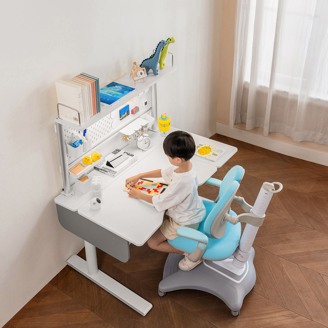 4k搞定孩子工位酷可立智能电动升降学习桌