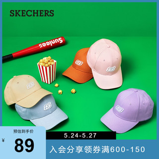 Skechers斯凯奇男女运动休闲鸭舌棒球帽 藏青色 均码(57-60cm)