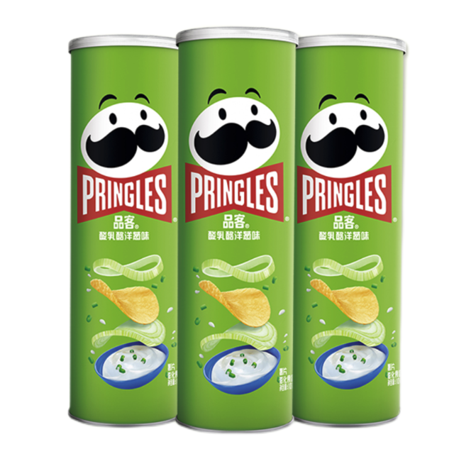 百亿补贴：品客 Pringles 洋葱味薯片 110g 3罐