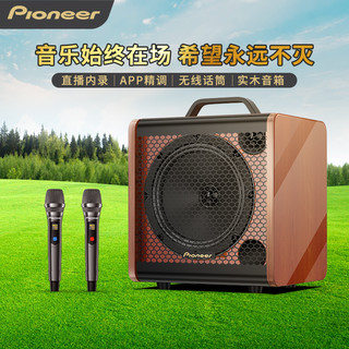 Pioneer 先锋 蓝牙户外音箱K歌音响大音量广场舞直播便携式带无线话筒声卡