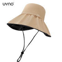 uvno 沐阳系列 黑胶渔夫帽 UV22017