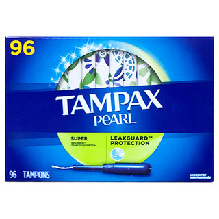 PLUS会员：TAMPAX 丹碧丝 珍珠系列 导管式卫生棉条 大流量型 96支