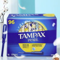 PLUS会员：TAMPAX 丹碧丝 珍珠系列 导管式卫生棉条 普通流量型 96支