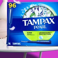 PLUS会员：TAMPAX 丹碧丝 珍珠系列 导管式卫生棉条 大流量型 96支