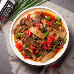 吕游 加热即食公安牛三鲜袋装 850g