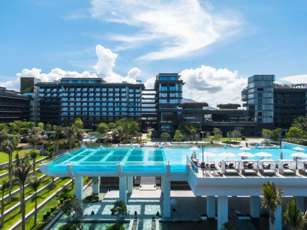 含双人亚特水世界水族馆门票三亚1hotel海棠湾阳光壹酒店园林泳池景观