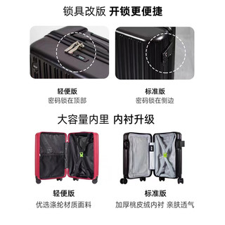 acer 宏碁 新款Acer/宏碁拉杆箱行李箱旅行箱万向轮合金密码粉色女男20/24寸