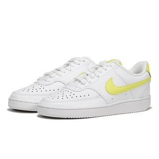 NIKE 耐克 Court Vision Low 女子休闲运动鞋 CD5434-109 白色/黄色 38.5