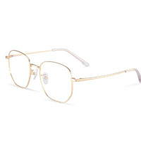 EYEPLAY 目戲 1035 金色合金眼镜框+1.67折射率 防蓝光镜片