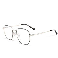 EYEPLAY 目戲 1035 黑银合金眼镜框+1.67折射率 防蓝光镜片