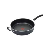Tefal 特福 炒锅(32cm、不粘、有涂层、铸铁、黑色)