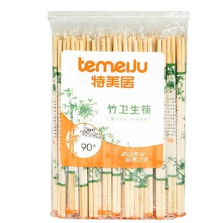 temeiJu 特美居 TMJ-887 一次性粗圆筷子 90双