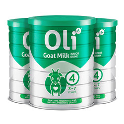 OLi6 颖睿 澳6小羊罐 Oli6儿童羊奶粉澳洲进口益生菌成长学生奶粉4段3罐进口