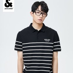 JACK&JONES 杰克琼斯 222206050 男士条纹Polo衫