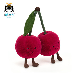 jELLYCAT 邦尼兔 A2CHS 趣味樱桃毛绒玩具 红色