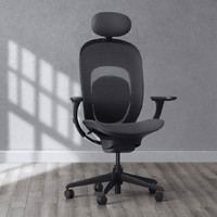 YMI 悦米 人体工学椅 黑色款 柔韧透气网布版