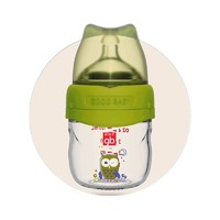 gb 好孩子 猫头鹰系列 婴儿玻璃奶瓶 120ml