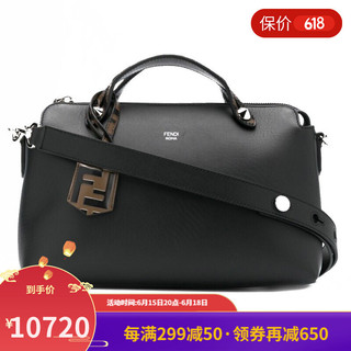 FENDI 芬迪 女士皮革手提包 8BL146A6COF147M 黑色 中号