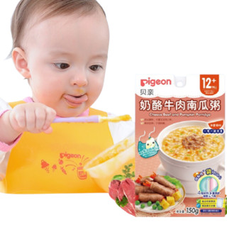 Pigeon 贝亲 婴幼儿辅食粥 奶酪牛肉南瓜味 150g